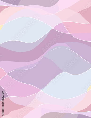 Padrão abstrato sem emendas em estilo vetorial - tons pastel suaves