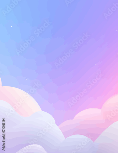 Padrão abstrato sem emendas em estilo vetorial suave, tons pastel