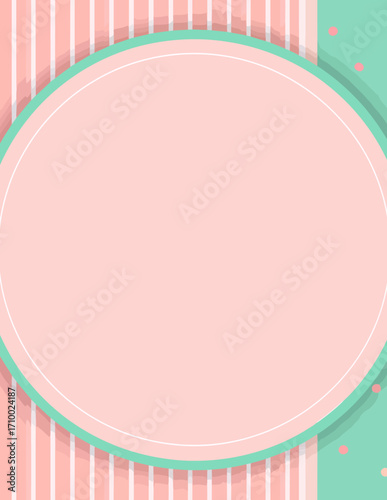 Fundo abstrato pastel rosa e verde-menta com linhas suaves