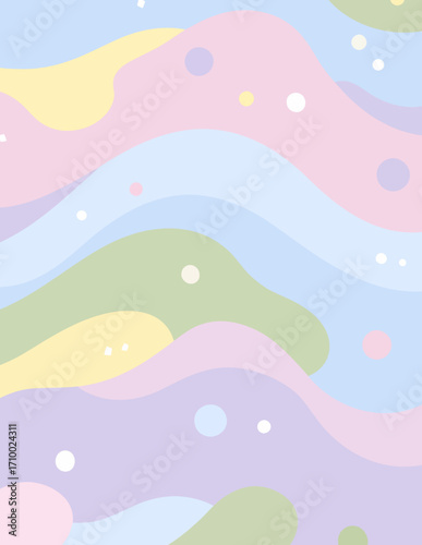 Padrão de camuflagem pastel vetorial suave em tons pastéis