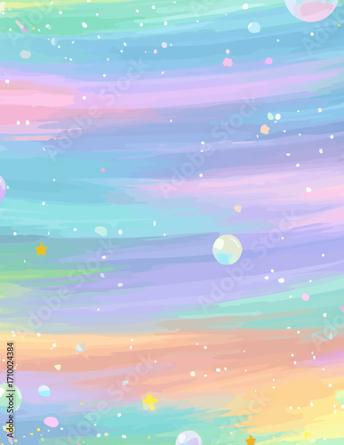 Plano de fundo pastel vetorial com moldura suave