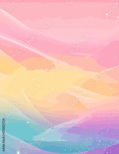 Degradê Pastel Suave em Tons de Arco-Íris