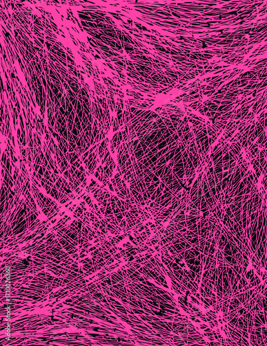 Padrão vetorial abstrato denso em rosa e preto