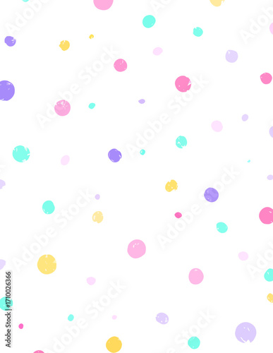 Padrão vetorial de círculos pastel suaves