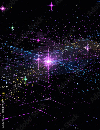 Nebulosa Abstrata em Estilo Vetorial