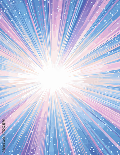 Raios de Luz Pastel Abstrato