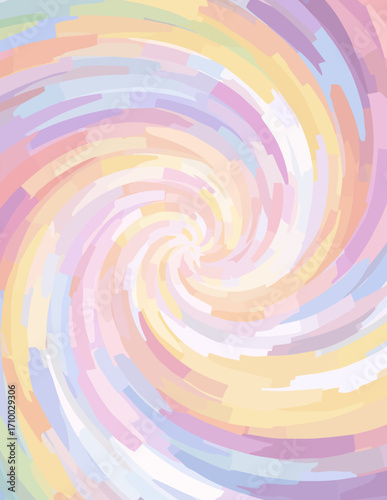 Padrão Abstrato em Redemoinho Pastel