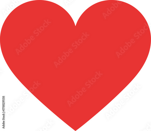 Vibrant red heart symbol love romance health valentine's day concept vector