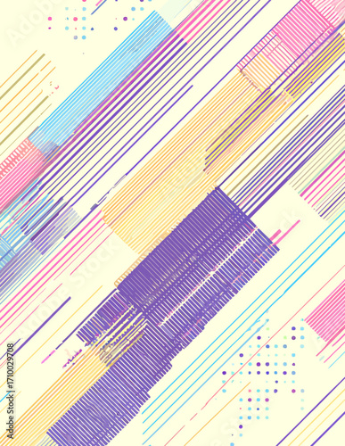 Padrão Geométrico Abstrato em Estilo Vetorial Simples