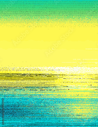 Arte digital abstrata em tons de amarelo e verde