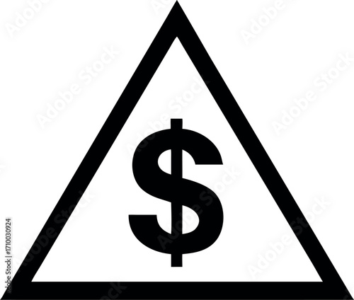Dollar money symbol, business USA cash icon, save currency bank sign vector illustration.