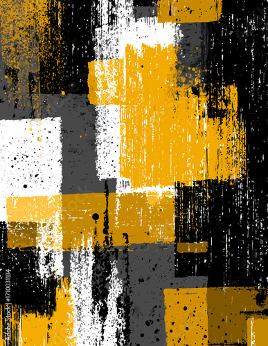 Padrão Abstrato em Vetor com Camadas - Textura de Pincel Digital