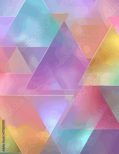 Abstração Geométrica Pastel em Vetor