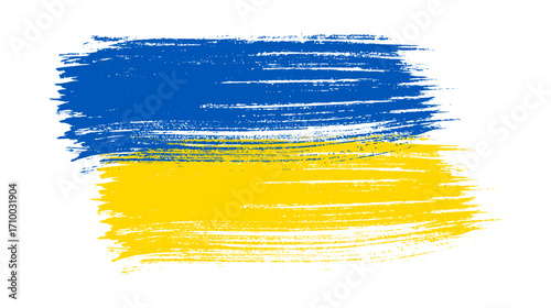 Ukrainian national flag in grunge style