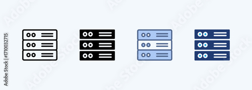 Storage Multiple Style Icon Collection