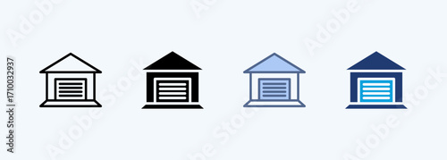 Garage Multiple Style Icon Collection