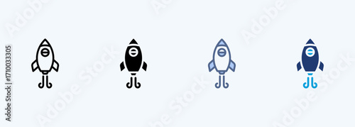 Rocket Multiple Style Icon Collection
