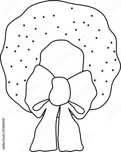 Isolate Christmas element, icon, sign, item or holiday element for seasonal design and celebration.