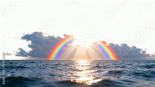 Rainbow on the Sea