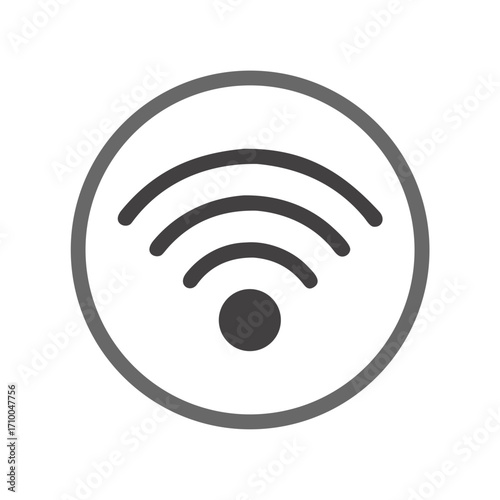 Wifi signal wireless connection internet access hotspot network connectivity icon vector graphic design