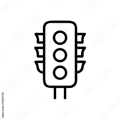 Traffic light icon vector illustration stoplight symbol for road safety and transportation control system design