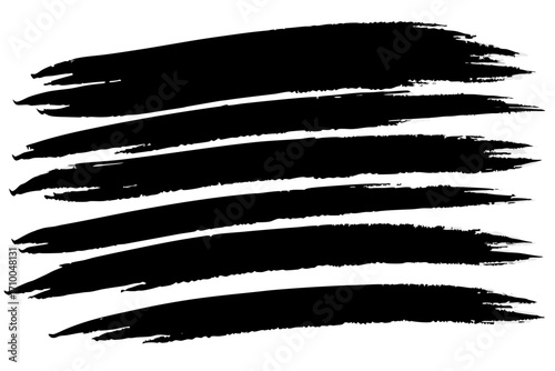 Black and white paint brush