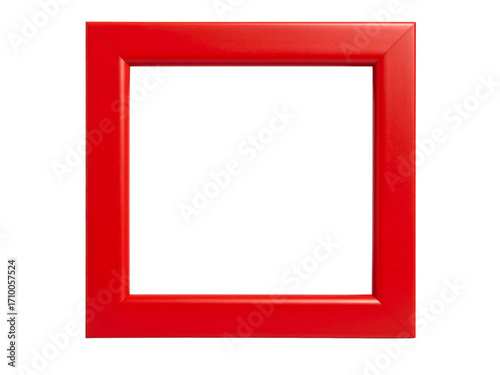 red wooden picture frame