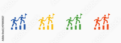 Leadership Icon Set Color