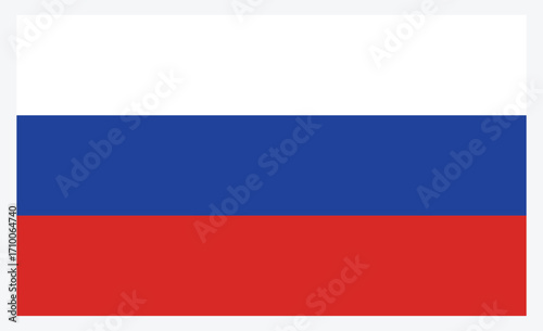 Russia flag symbols. National flag icon. The national flag of Russia. Round, square, waving 