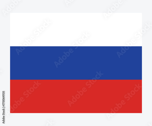 Russia flag symbols. National flag icon. The national flag of Russia. Round, square, waving 