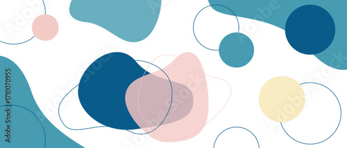 青とピンクの流体シェイプ背景
Blue and pink fluid shape background