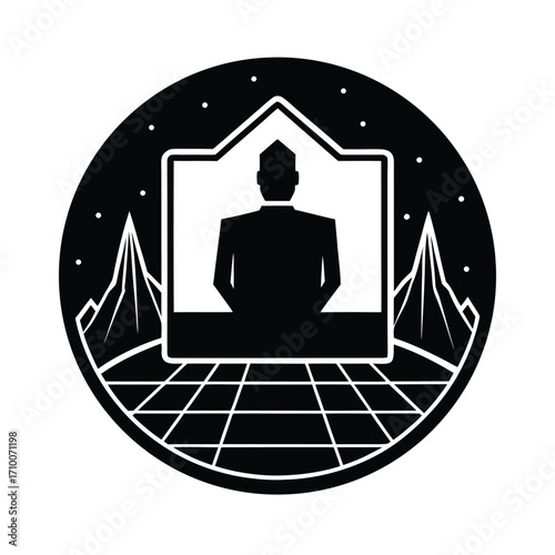 Digital Frontier Silhouette