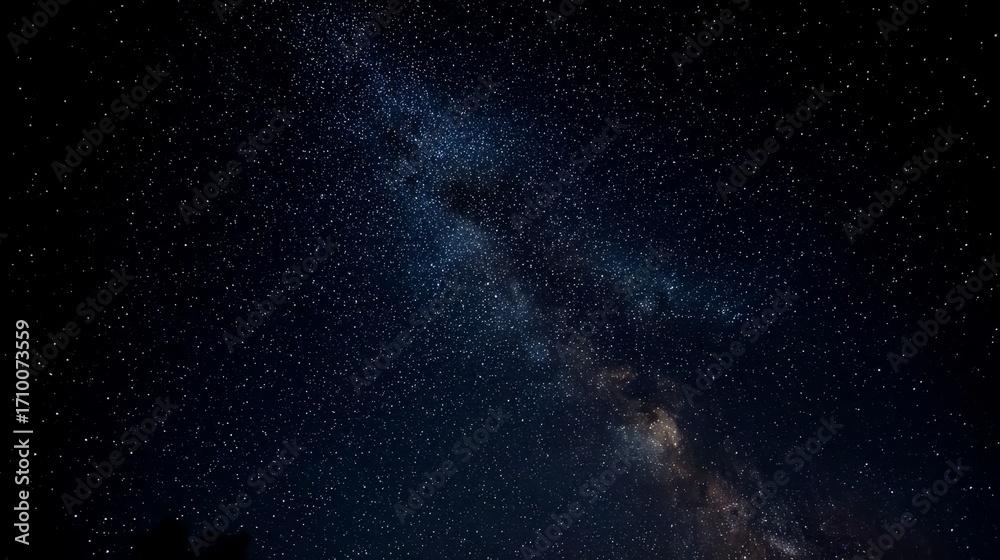 Obraz premium Night sky filled with stars and the Milky Way galaxy