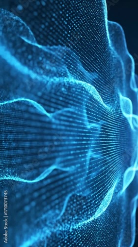 Abstract Digital Wave Pattern.