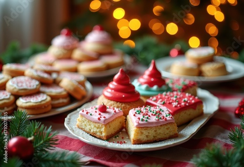 Wallpaper Mural Delicious Holiday Desserts Festively Arranged on Beautifully Decorated Platters Colorful Treats Sweet Delights Festive Feast Celebration Torontodigital.ca