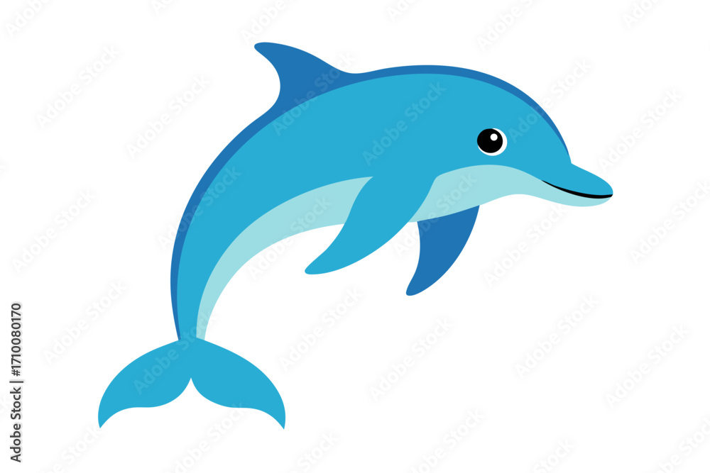 Fototapeta premium dolphin isolated on white