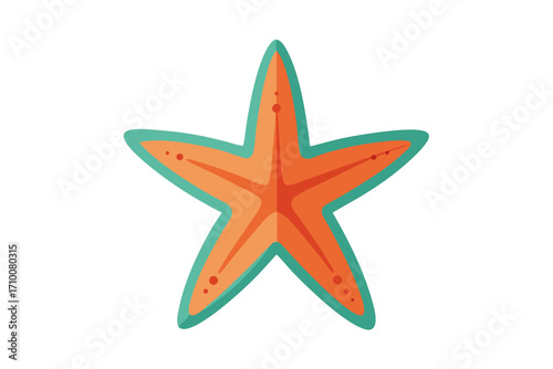 starfish on white background