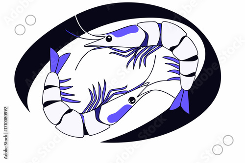 vector illustration of a fish