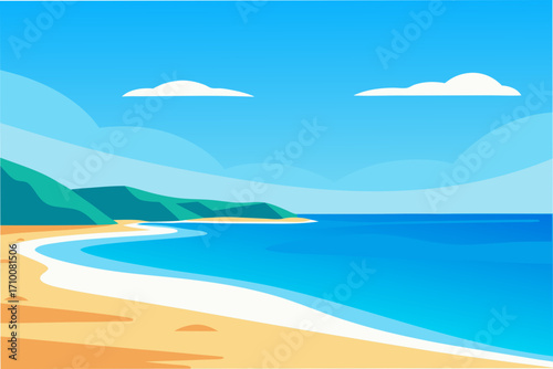 beach and sea
