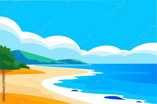 tropical beach and sea