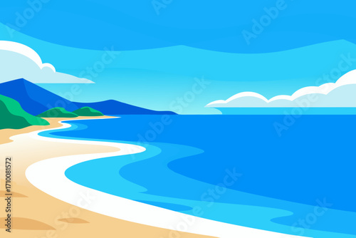beach and sea