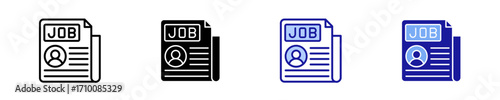 Newspaper  Icon Set Multiple Style Collection