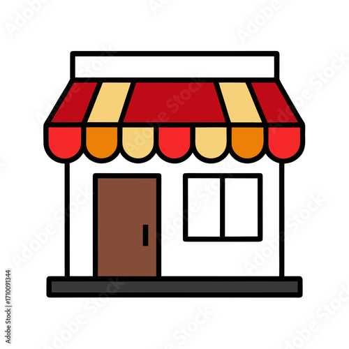 shop window vector illustration