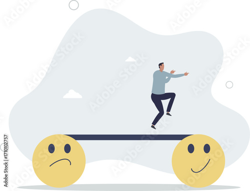 Relaxation make anxiety or stressed to happy, optimistic relief or metal illness therapy,life and employment of people.