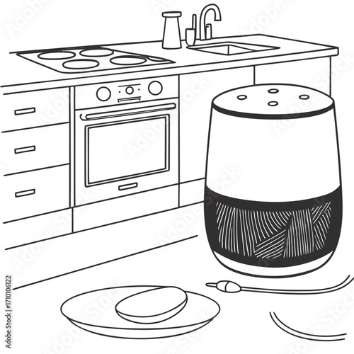 modern kitchen stove