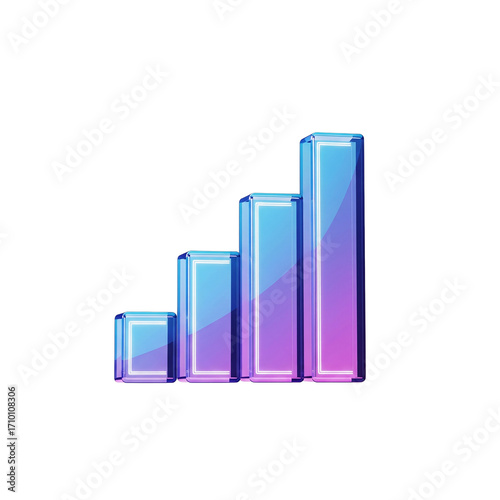 Free Download Dynamic bar graph illustration showing upward growth and positive financial trends - GFXLoad