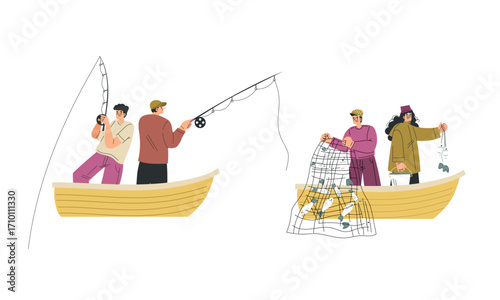 Enjoy Fun Fishing Adventures in Colorful Boats with Family and Friends this Summer