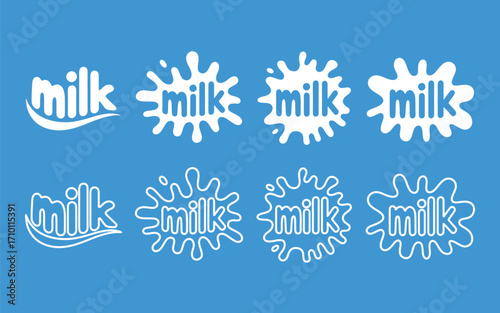 Milk Splash and Wave Logos