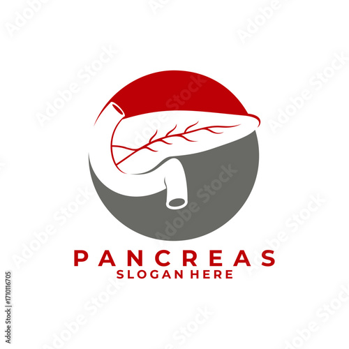Medical Pancreas healthy logo design. Clinic logo design. Hospital logo vector