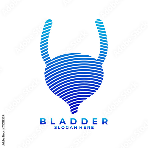 Bladder modern logo design vector template. Bladder icon vector logo concept